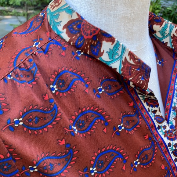 Vintage jersey dress The Wiley NY paisley s/m - Picture 3 of 16